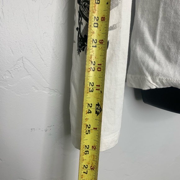 Hot Leather White Long Sleeve Asphalt Angle Gray Graphic Shirt Size 2XL - Picture 13 of 16